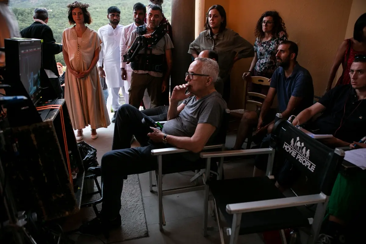 Marco Bellocchio sul set di Se posso permettermi - Capitolo II