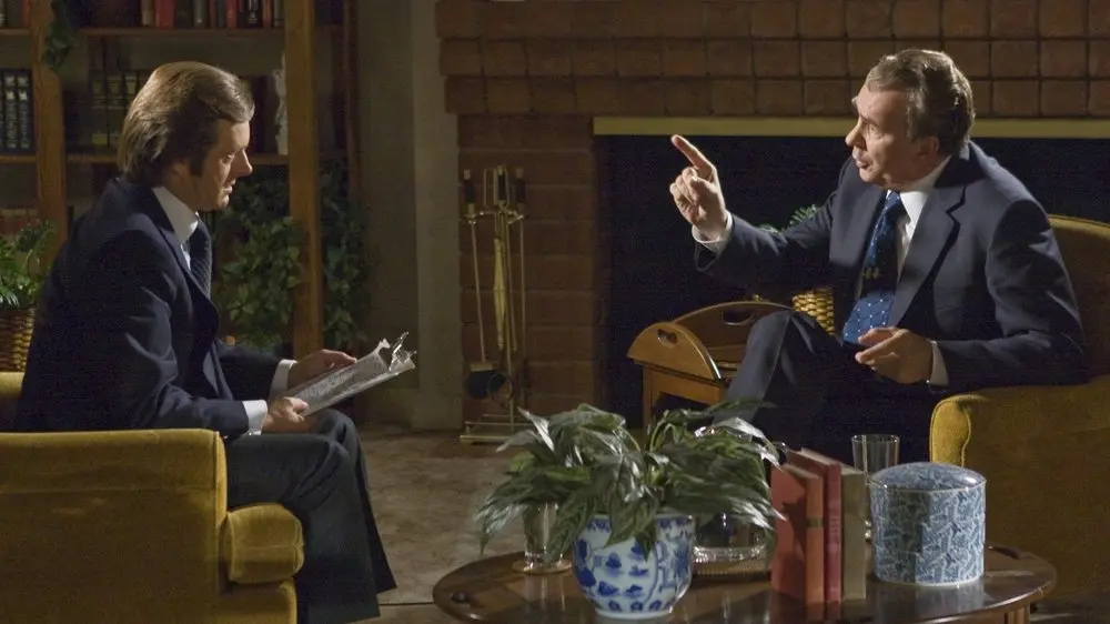 Michael Sheen e Frank Langella in Frost/Nixon