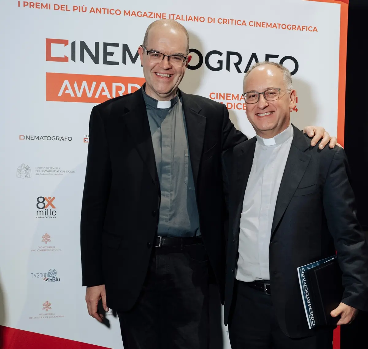 Davide Milani e Antonio Spadaro, premio Diego Fabbri per il miglior libro di cinema - Foto Karen Di Paola