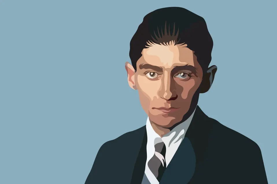 Franz Kafka in un\\'illustrazione di Benedetta Corporente