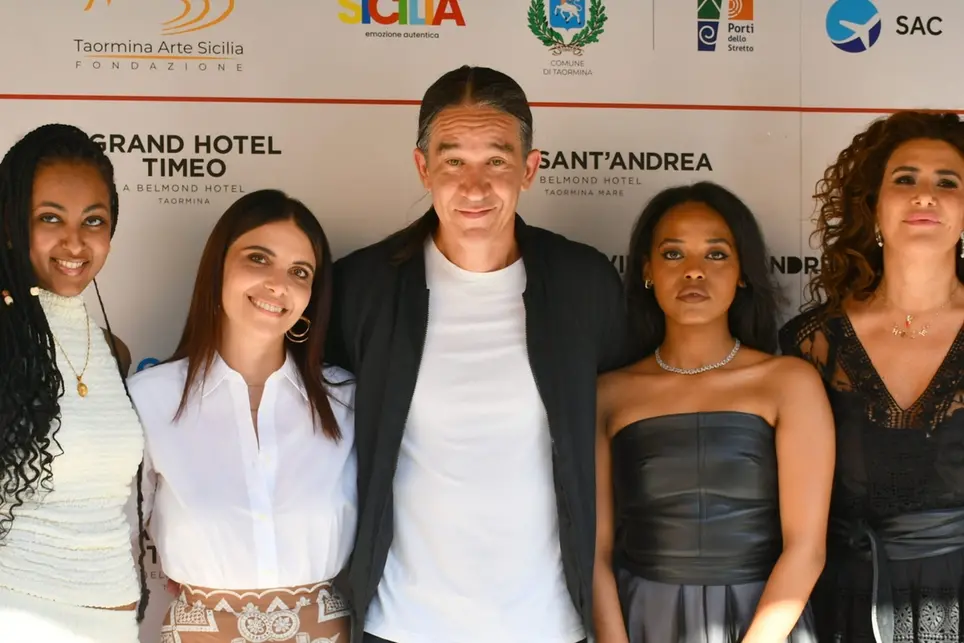 Meninet Abraha, Claudia Potenza, Hilyam Weldemichael al Taormina Film Festival