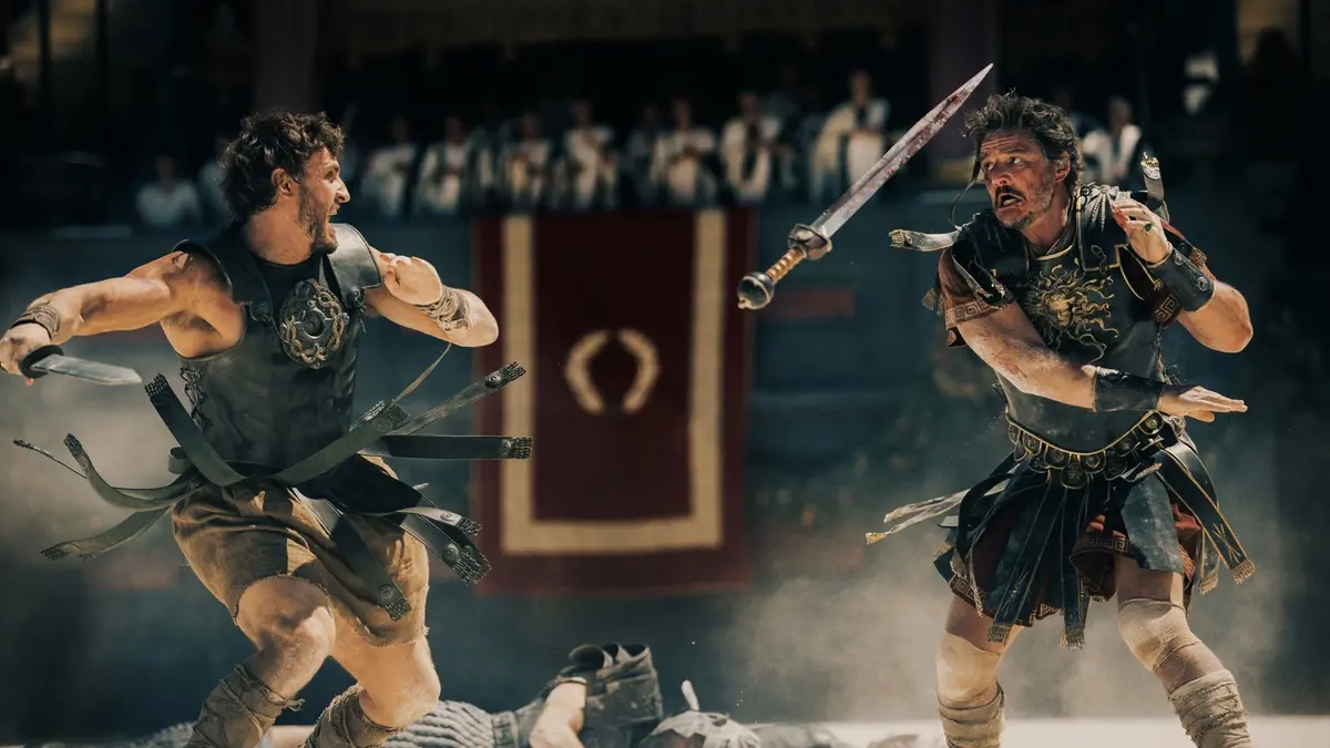 Paul Mescal e Pedro Pascal in Il gladiatore 2