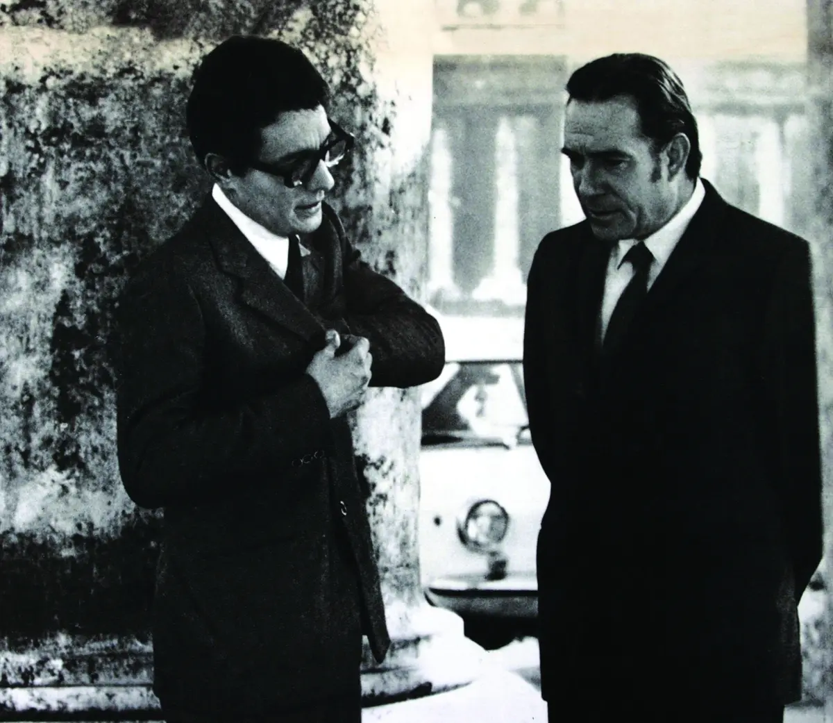 Enzo Jannacci e Ugo Tognazzi ne L'udienza di Marco Ferreri (1972), credits Webphoto