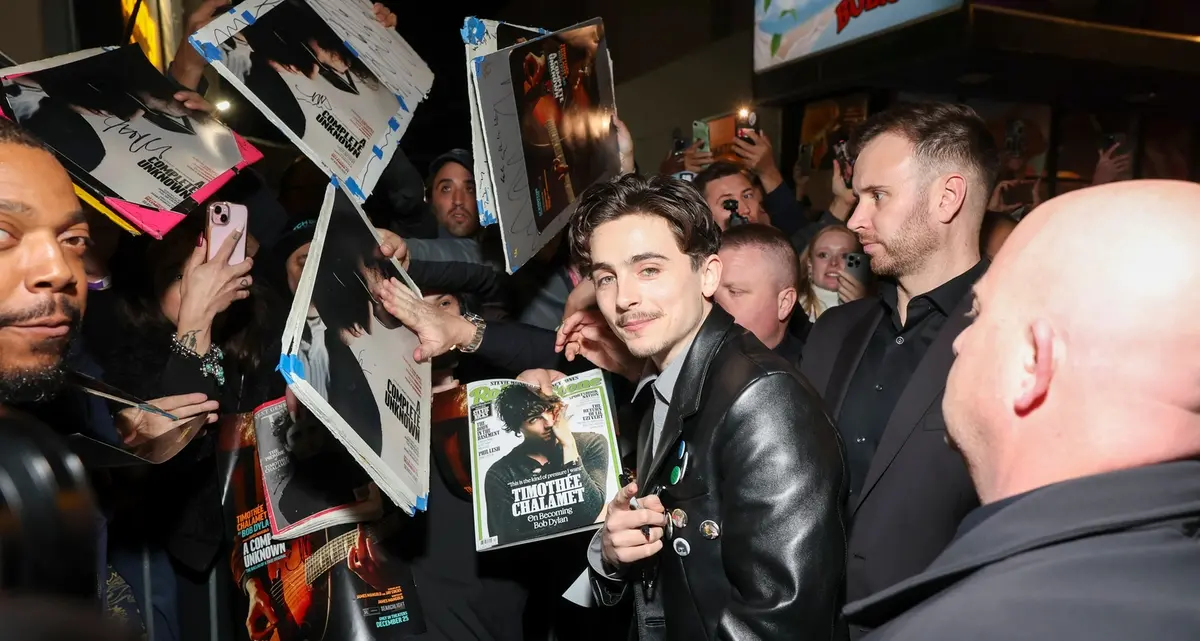 Timothée Chalamet, like a rolling stone