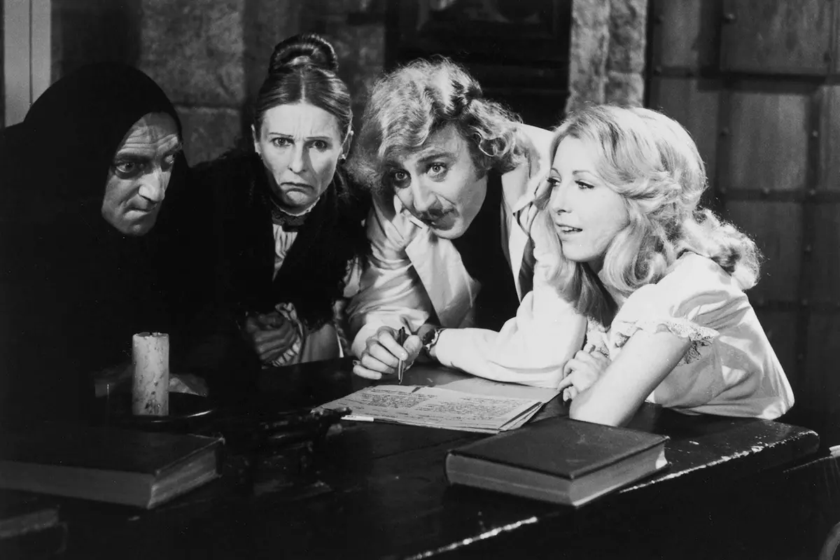 da sinistra Mary Feldman, Cloris Leachman, Gene Wilder, Teri Garr in Frankenstein Junior , 20th CENTURY FOX