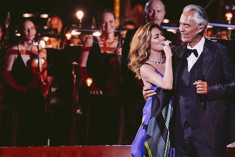 <p>Andrea Bocelli e Shanya Tawn</p>\\n