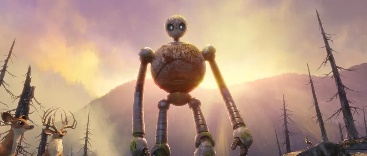 Roz (Lupita Nyong’o) in DreamWorks Animation’s The Wild Robot, directed by Chris Sanders.